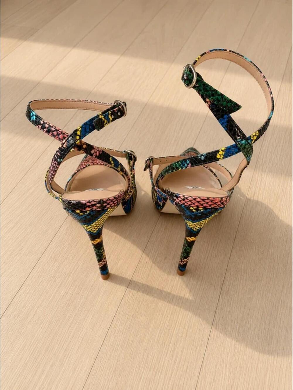 Steve Madden Variety Multi Snake Heels Size 7 New In Box - Picture 3 of 7